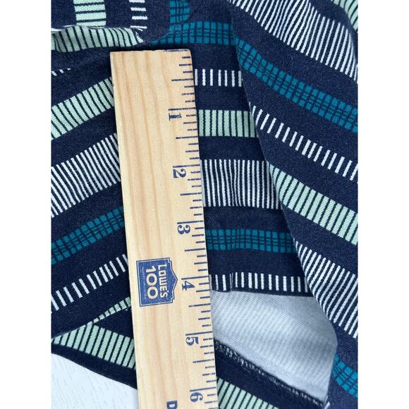 Banana Republic Striped Chino Shorts Blue Black Mid-Rise Summer Casual Vacay 2 - Picture 5 of 7